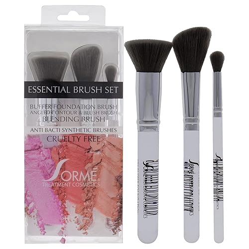 Sorme' Treatment Cosmetics Professional Brush Set C (967,969,971), Soft Fibers, Flawless Blending, Comfortable Grip, Professional Application, Crease Beauty & Personal Care SORMÉ