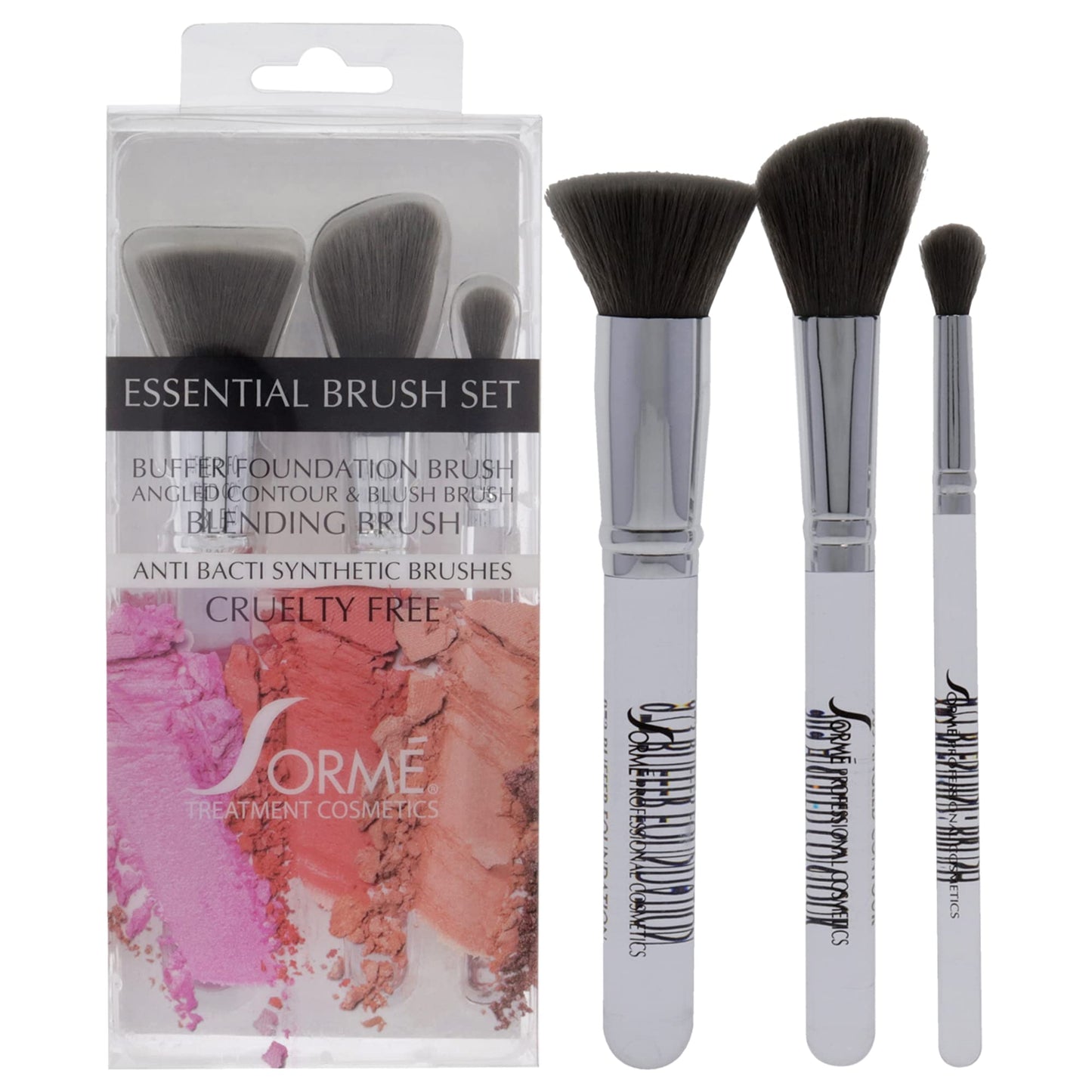 Sorme' Treatment Cosmetics Professional Brush Set C (967,969,971), Soft Fibers, Flawless Blending, Comfortable Grip, Professional Application, Crease Beauty & Personal Care SORMÉ