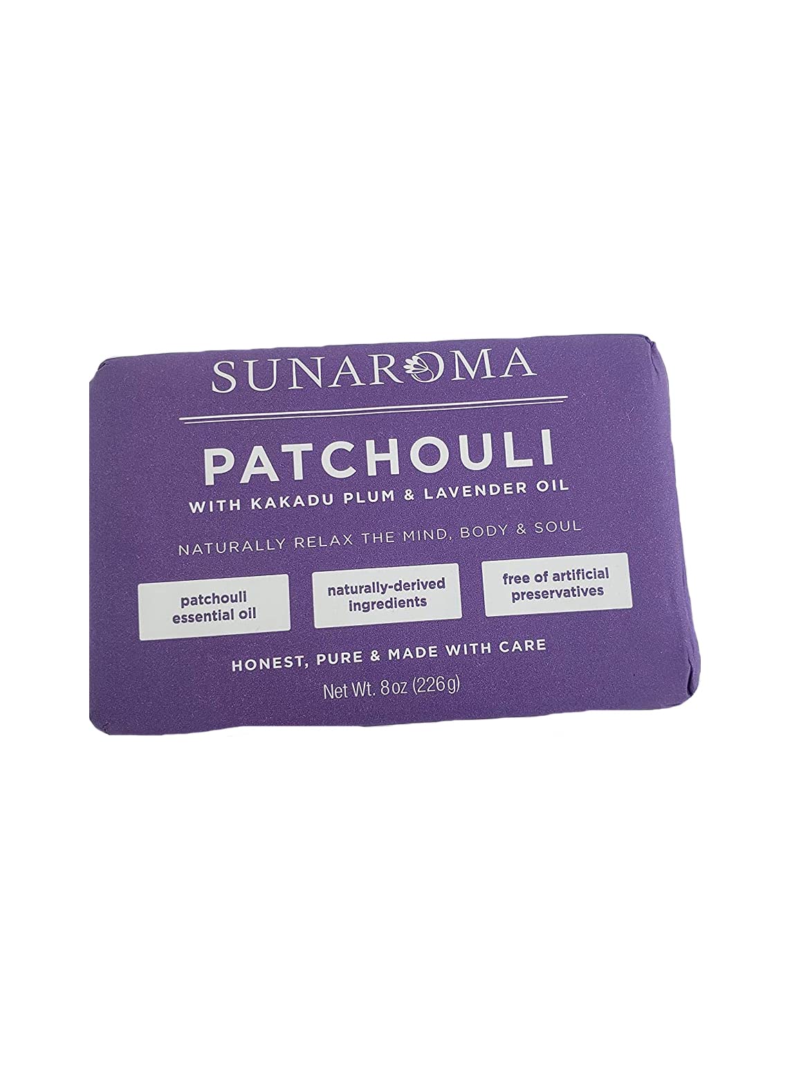 Sunaroma Patchouli Oil & Lavender Body Bar Soap, 8 Ounce (Pack of 3) Beauty & Personal Care SUNAROMA