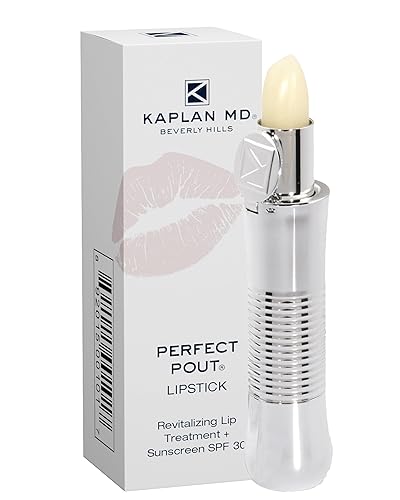 KAPLAN MD Perfect Pout Lipstick, Revitalizing Treatment + SPF 30 Sunscreen, 0.11 oz Beauty & Personal Care KAPLAN MD