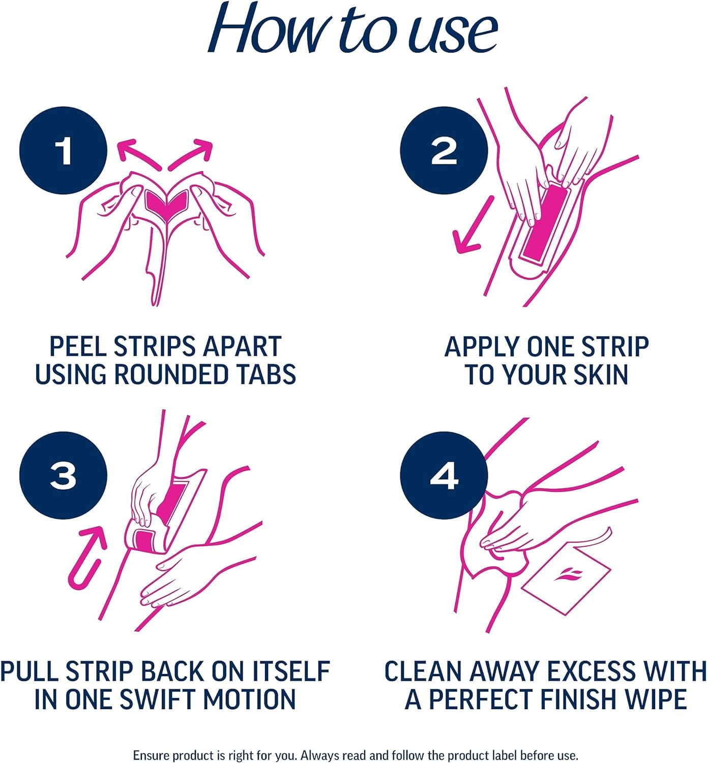 Veet Legs N Body Wax Hair Remover Strips 40Ct (Packaging may vary) Beauty and Personal Care Veet