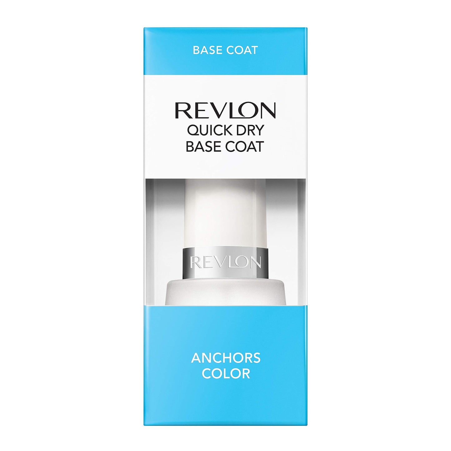 Revlon Base Coat Nail Polish, Quick Dry Nail Polish, Chip Resistant & Longwear Formula, High Shine Finish, Quick Dry Base Coat, Clear, 0.5 Fl Oz Beauty & Personal Care REVLON