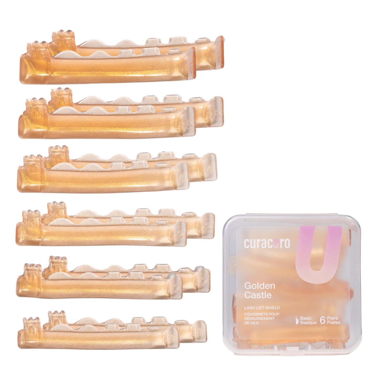 Curacoro Lash Lift Shields, 12 Pcs/6 Sizes Reusable Silicone Rods Beauty and Personal Care CURACORO Default Title