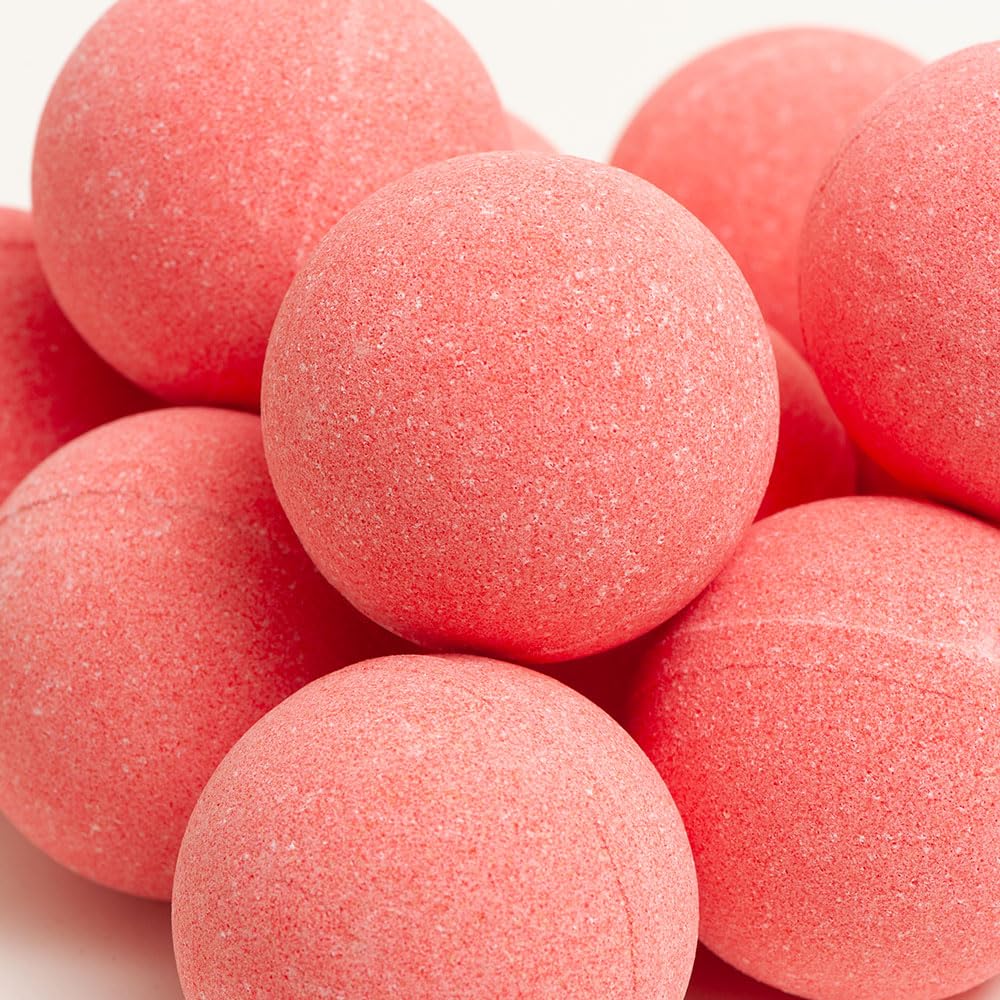 Label Provence Nature - Bath Bombs for Women and Men - Perfect for a Natural Spa Feel - Fizzy Bubble Bath Bomb - Gift for Her/Him - Strawberry Beauty and Personal Care Label Provence Nature