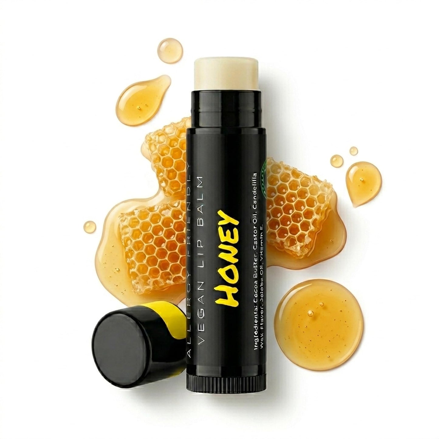 UNCHAPPED Vegan Lip Balm - All Natural and Free of Beeswax, Soy, Nut, and Top 9 Food Allergens (Honey) Beauty and Personal Care UNCHAPPED