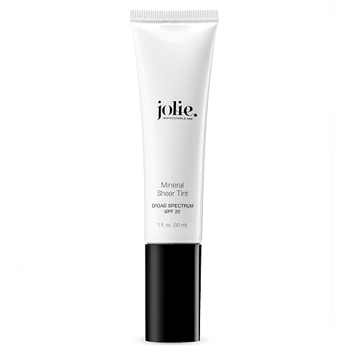 Jolie Mineral Sheer Tint SPF 20 Oil Free - Face Tinted Moisturizer - Hydration - Coverage - Sunscreen- Mineral Formula - Vegan (Medium) Beauty & Personal Care JOLIE. IMPECCABLE ME