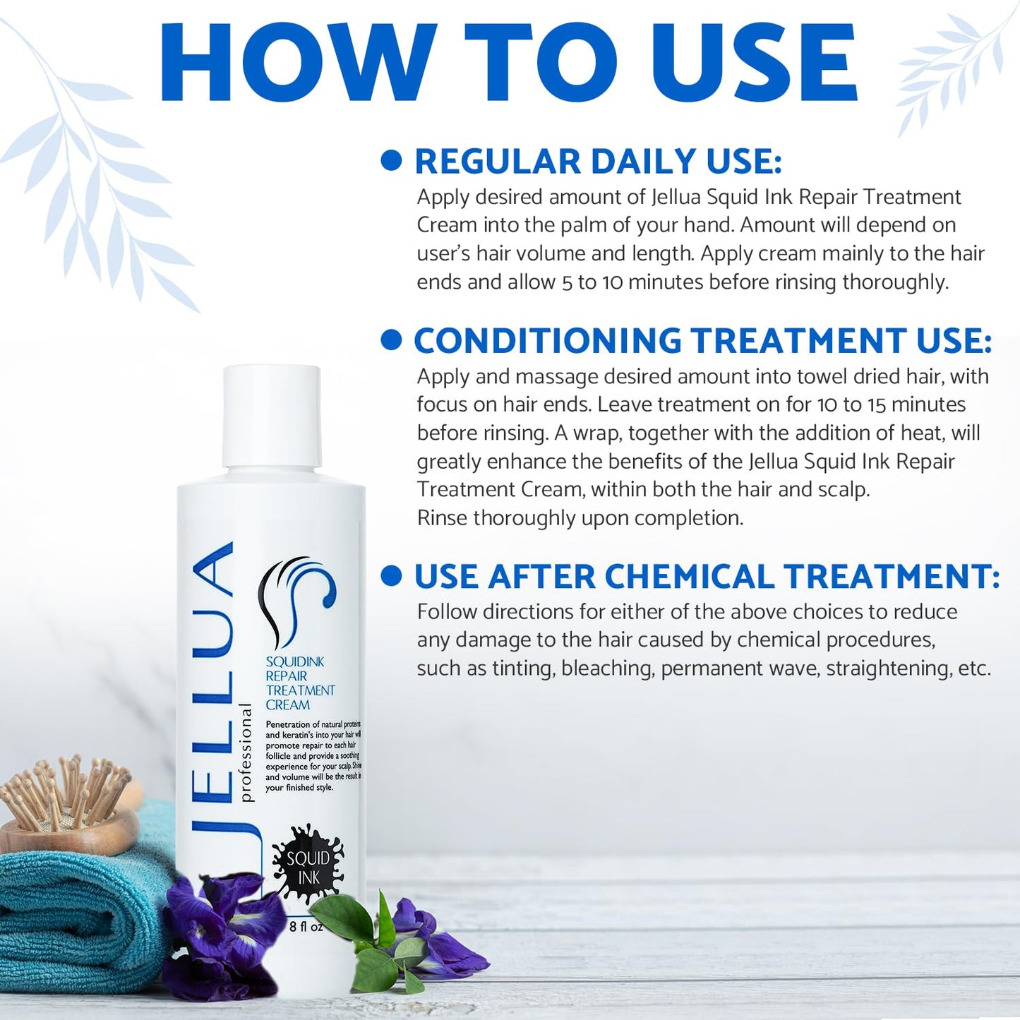 Jellua Squid Ink Repair Treatment Cream 8 oz Beauty & Personal Care Jellua