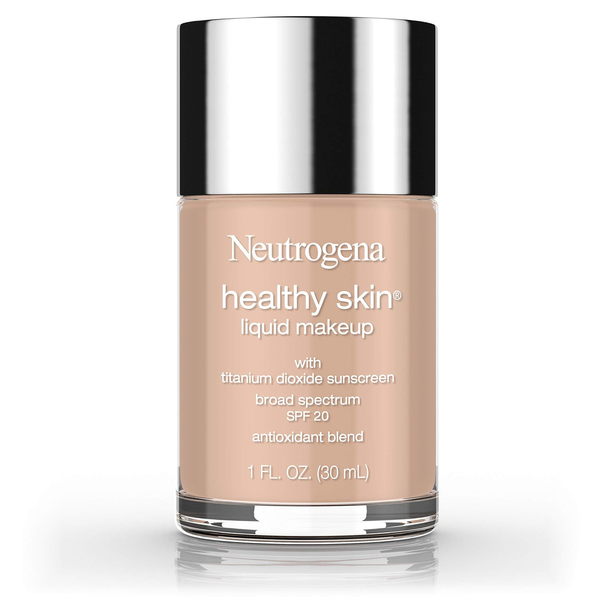 Neutrogena Healthy Skin Liquid Makeup Foundation, Broad Spectrum SPF 20 Sunscreen, Lightweight & Flawless Coverage Foundation with Antioxidant Vitamin Beauty & Personal Care Neutrogena