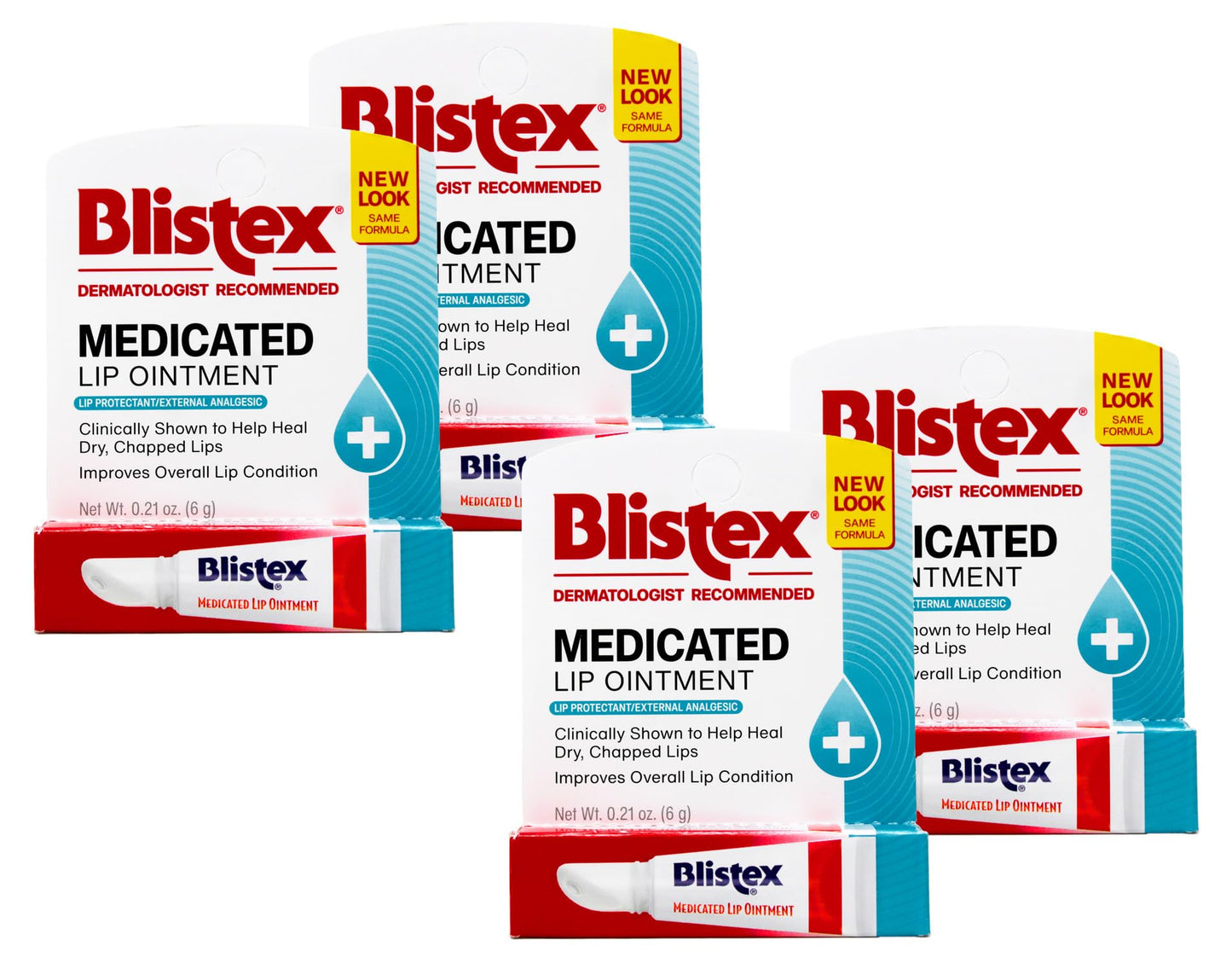 Blistex Medicated Lip Ointment Tube, 0.21 Oz, (Pack of 4) Beauty and Personal Care Blistex