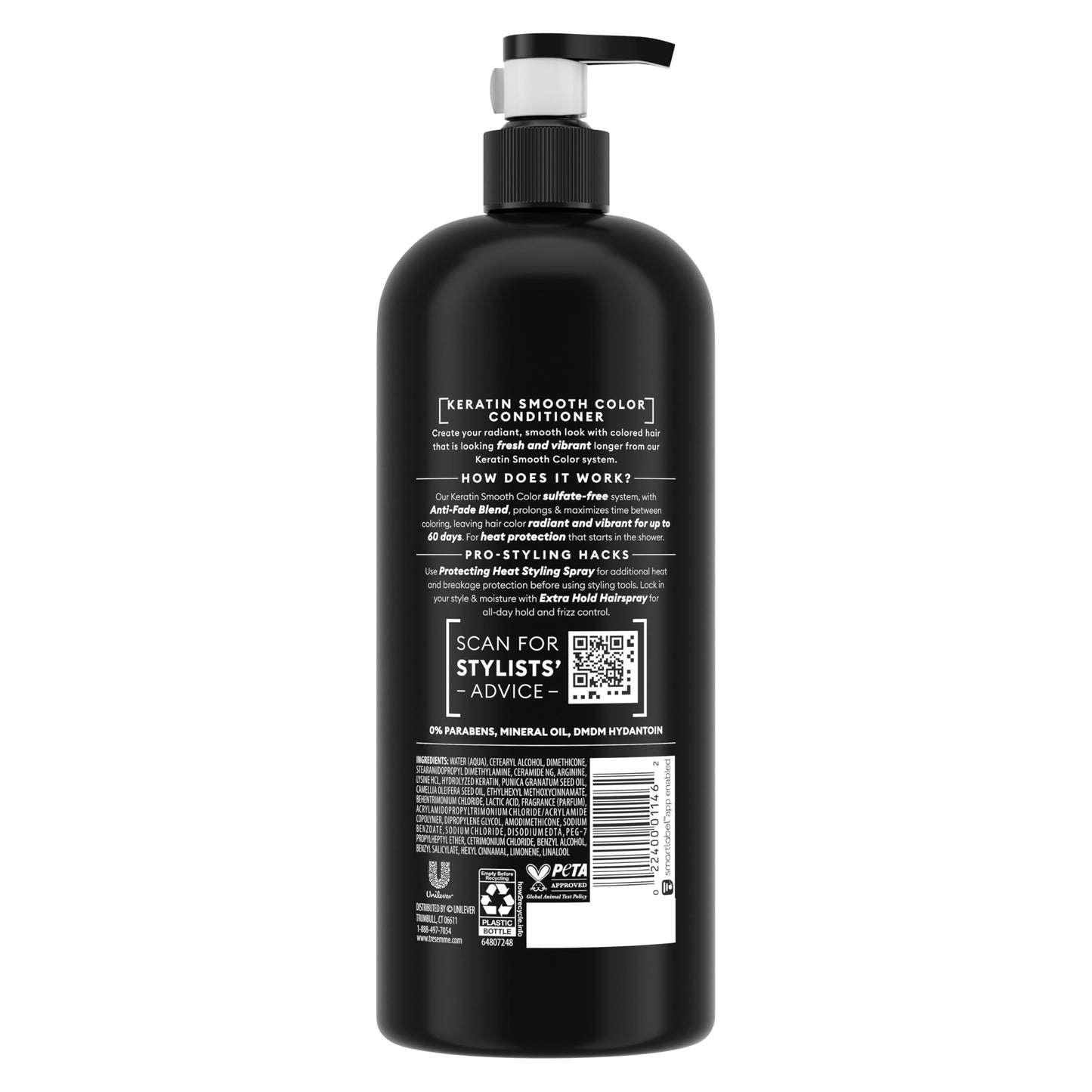 Tresemme Cruelty-free Keratin Smooth Color Conditioner for Color Treated Hair Formulated with Anti-Fade Technology 28 oz Beauty & Personal Care TRESemmé
