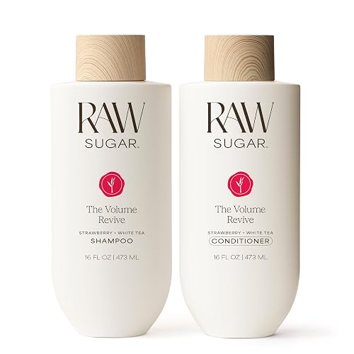 Raw Sugar Shampoo and Conditioner Set, The Volume Revive Hair Care Duo, 16 Fl Oz (2 Products) Boosts Volume, A Volumizing Haircare Bundle, Without Beauty & Personal Care RAW SUGAR