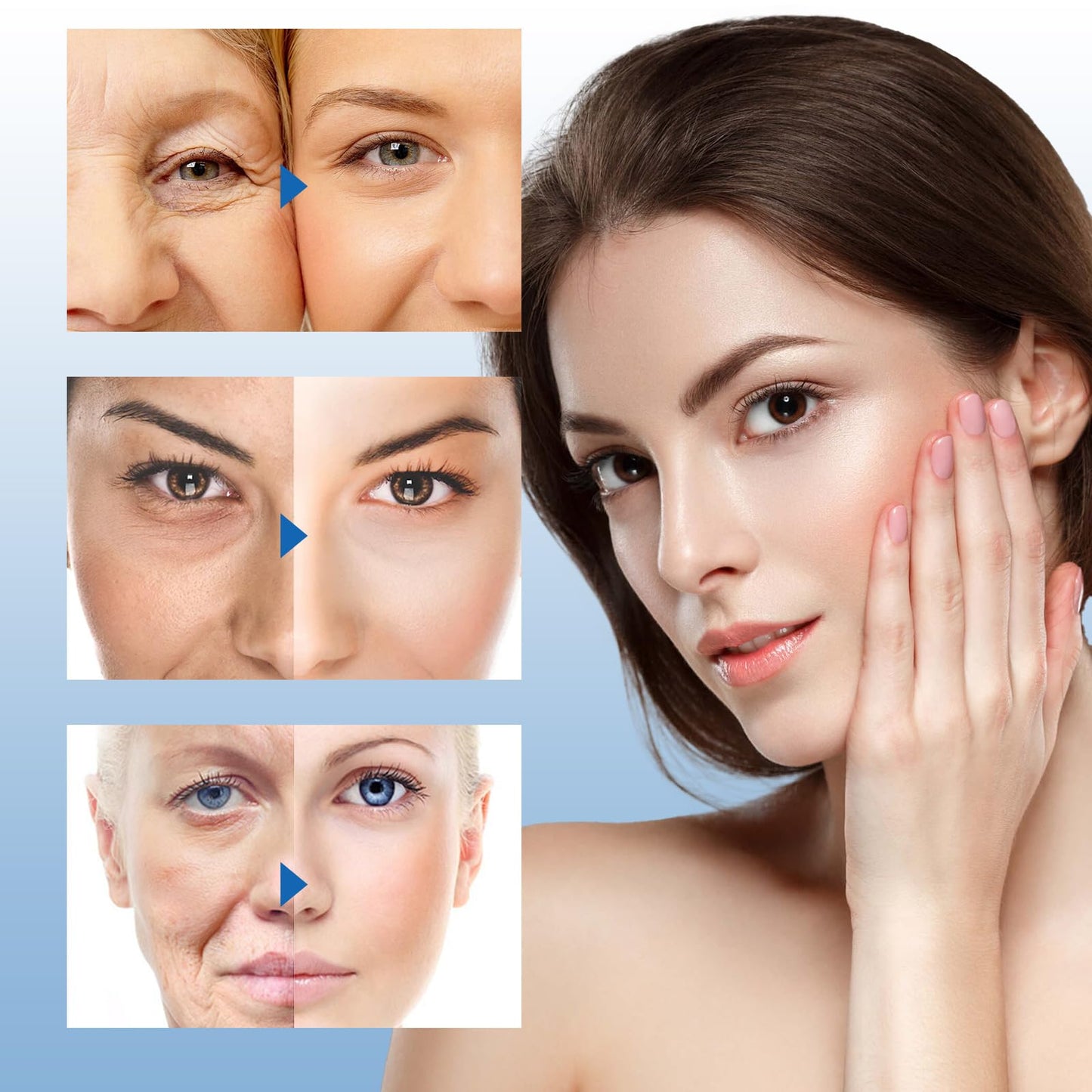 Blue Copper Peptide Firming & Rejuvenating Serum Hydrating Anti-Aging Face Essence for Fine Lines, Wrinkles & Dull Skin - Suitable for All Skin Types Beauty & Personal Care bobojuju