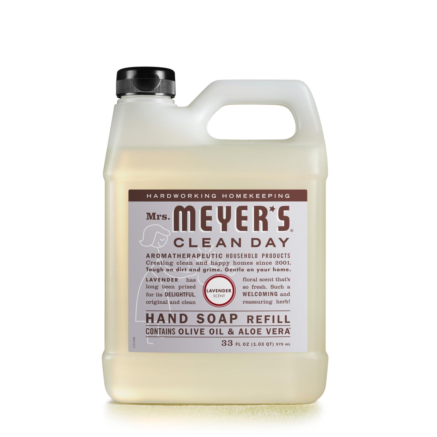 MRS. MEYER'S CLEAN DAY Liquid Hand Soap Refill, Cruelty Free and Biodegradable Formula, Lavender Scent, 33 Fl Oz (Pack of 1) Beauty & Personal Care Mrs. MEYER'S