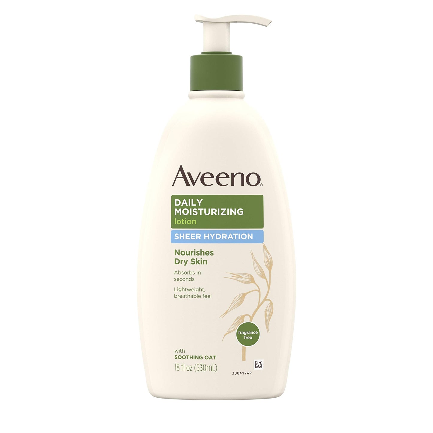 Aveeno Sheer Hydration Daily Moisturizing Lotion for Dry Skin with Soothing Oat, Lightweight, Fast-Absorbing & Fragrance-Free Intense Body Beauty & Personal Care Aveeno