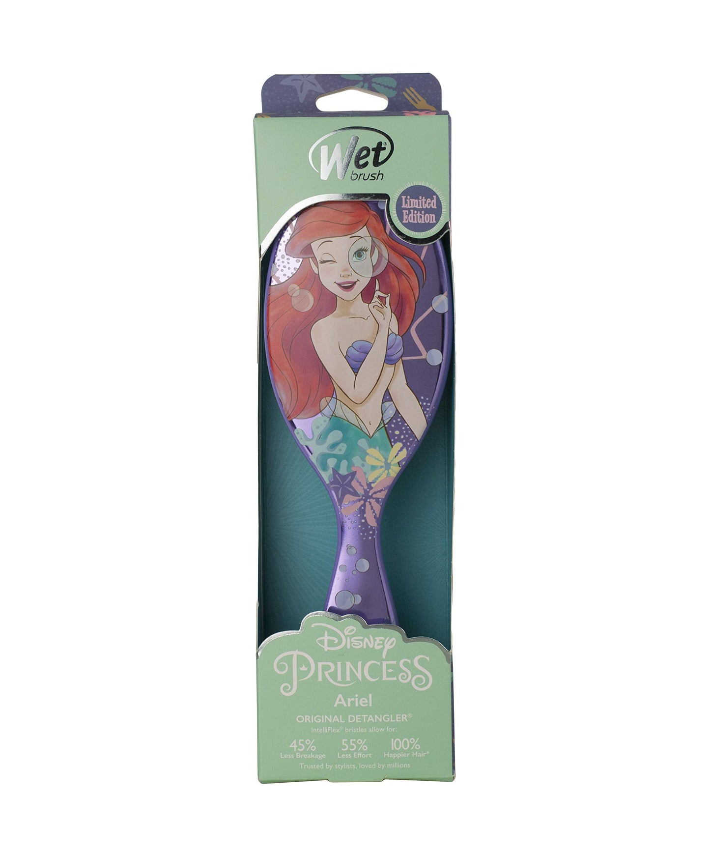 DISNEY PRINCESS WHOLEHEARTED ORIGINAL DETANGLER-ARIEL PURPLE Beauty & Personal Care Wet Brush