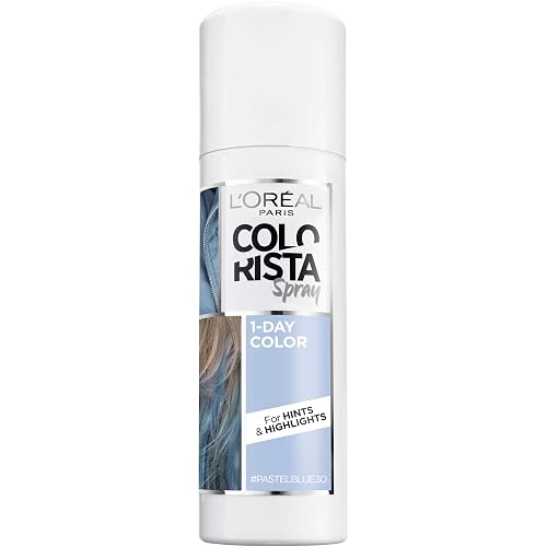 L'Oreal Paris Colorista 1-Day Washable Temporary Hair Color Spray, Pastel Blue, 2 Ounces Beauty & Personal Care L'Oreal Paris