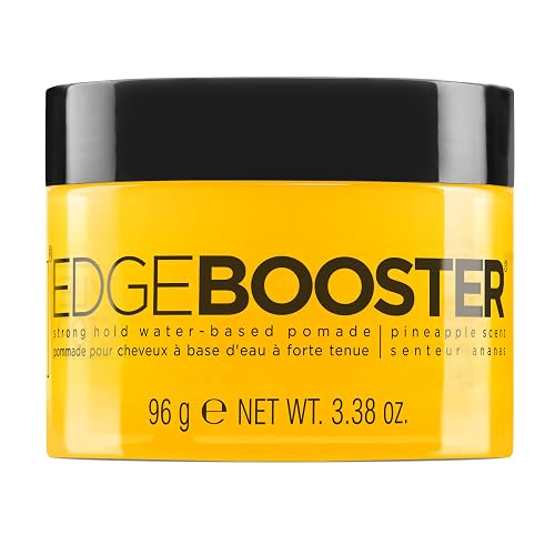 Style Factor Edge Booster Strong Hold Water-Based Pomade | Formulated with Argan Oil for Moisture & High Shine | Long Lasting Edge Control Gel | Beauty & Personal Care Style Factor
