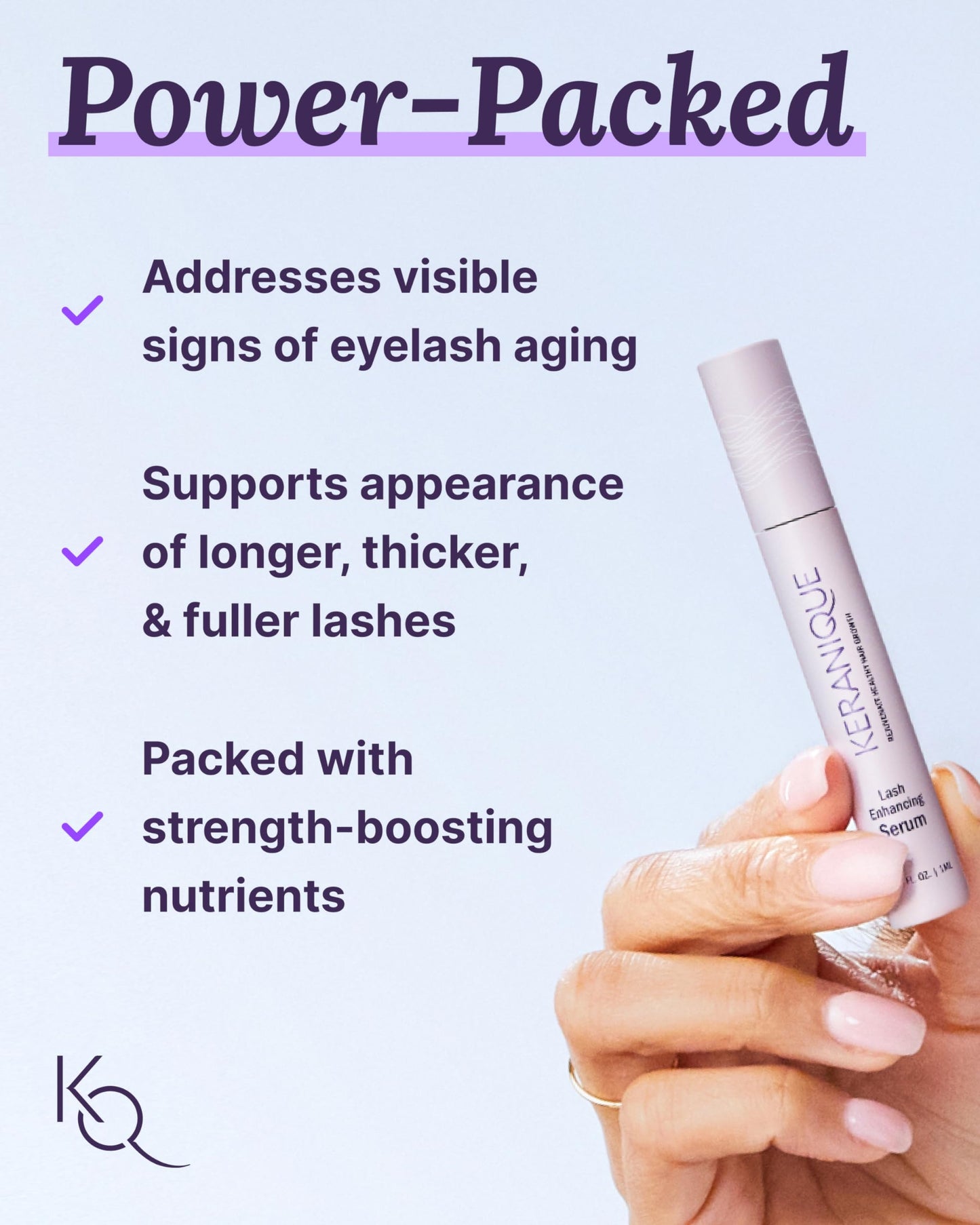 Keranique Lash Growth Serum - Eyelash Enhancer for Women with Thin & Brittle Lashes - Intense Boost for Long, Natural Eyelashes Beauty & Personal Care Keranique