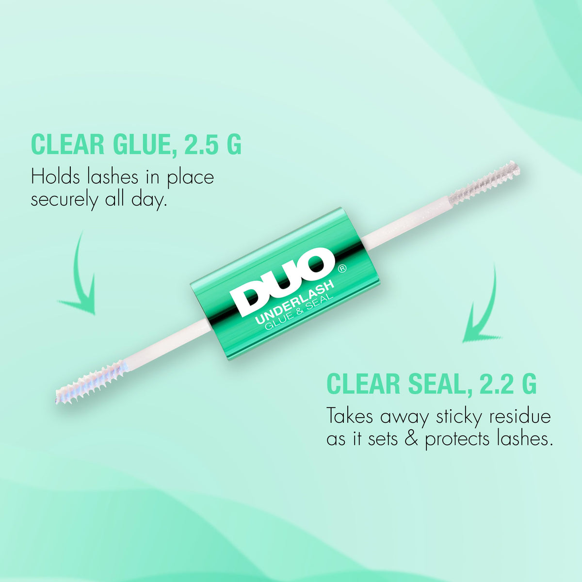 DUO Under Lash Glue & Seal - Clear Eyelash Adhesive with Gentle Removal, Easy 1 Day Wear, Strong Hold Eyelash Glue for DIY Lash Clusters