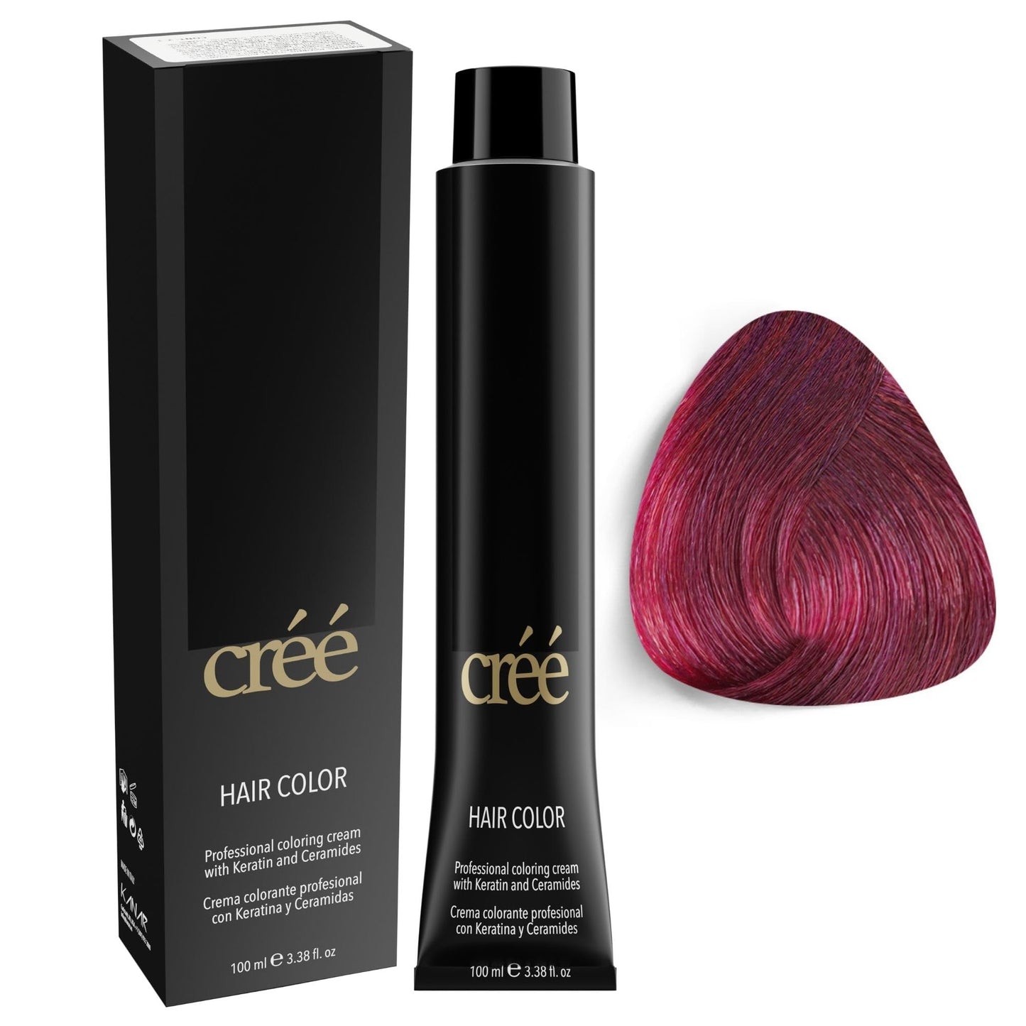 Cree Professional 7.26 - Red Irisee Permanent Hair Color - Long Lasting, Rich Vibrant - Gray Coverage 100ml - 3.4 fl.oz. Beauty & Personal Care Créé