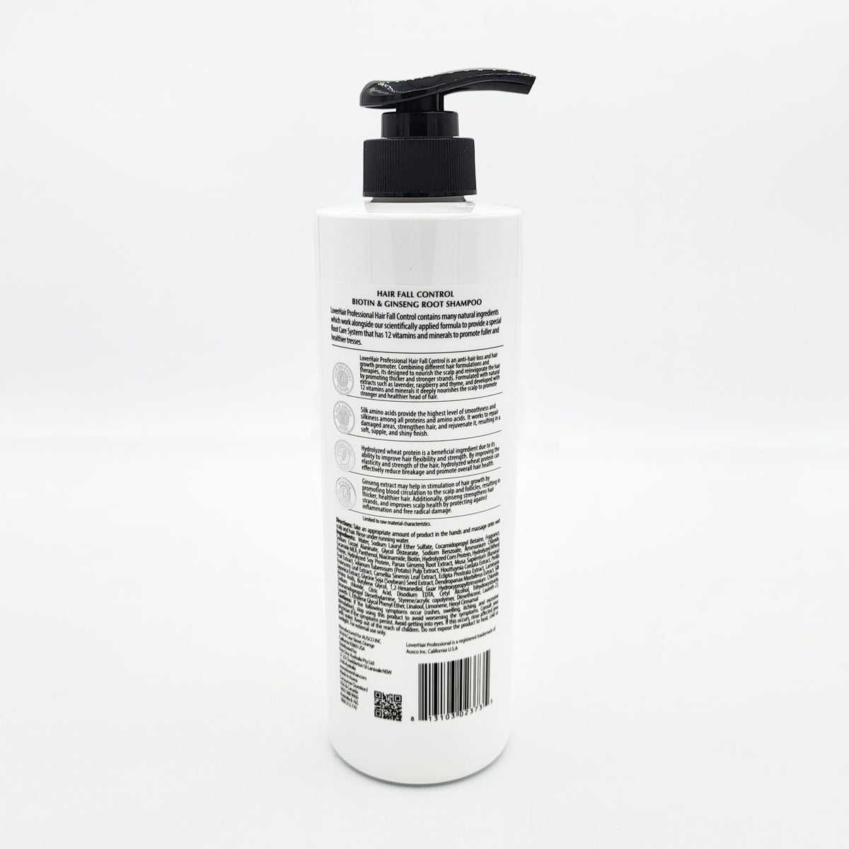 LoverHair Professional Hair Fall Control Shampoo 20.3 fl oz (600ml)