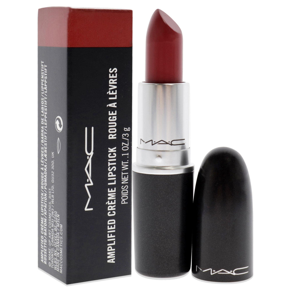 MAC Amplified Creme Lipstick - Brick O La Lipstick Women 0.1 oz Beauty & Personal Care MAC