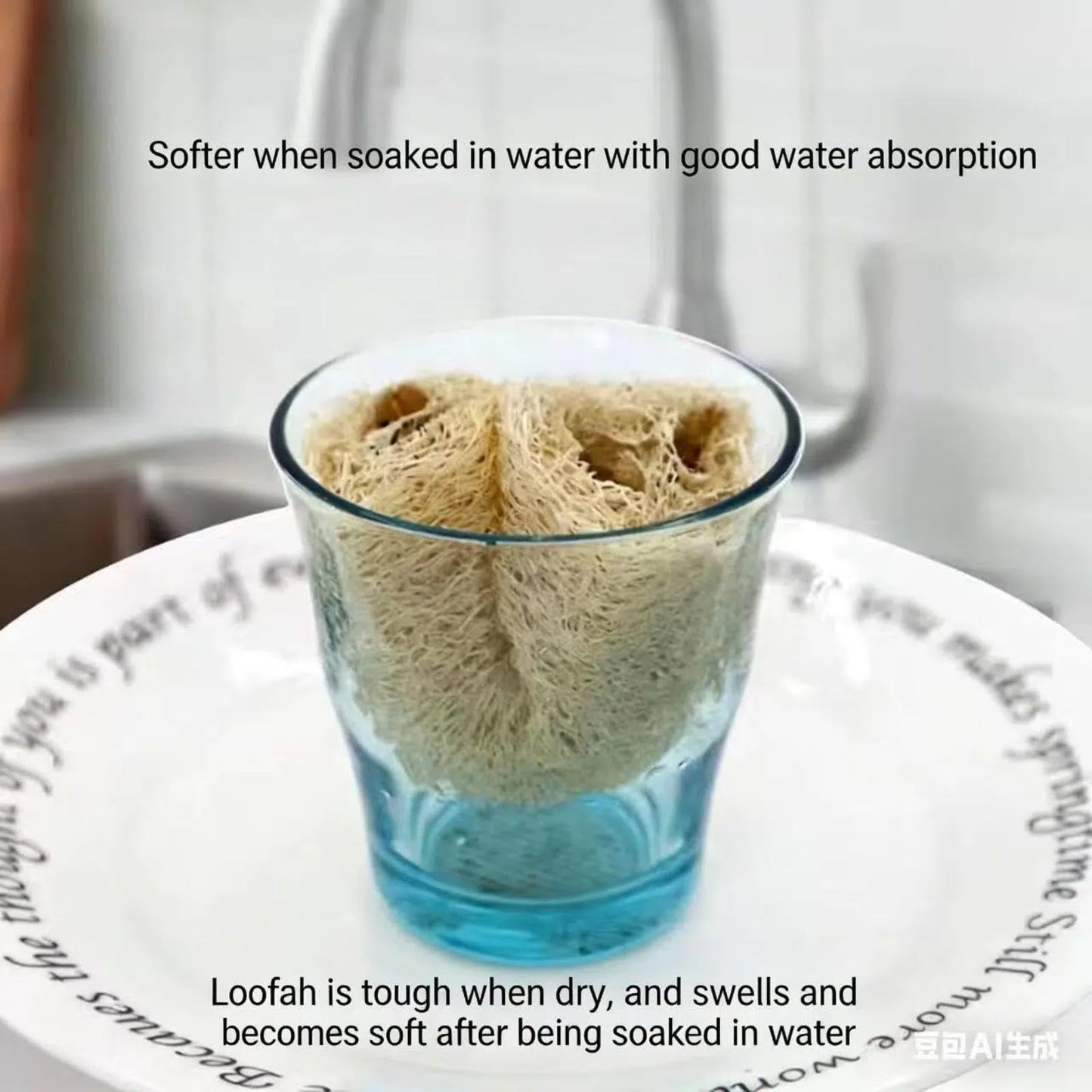 Natural Loofah Net Cleaning Brush Beauty and Personal Care CLIJTAITS