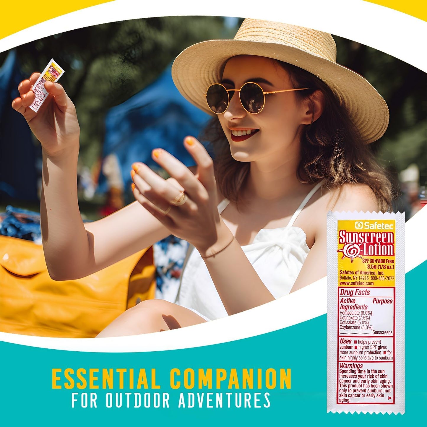 Safetec Sunscreen Lotion 53700 3.5 Gram Packets SPF 30 - (Box of 25) Beauty & Personal Care Safetec