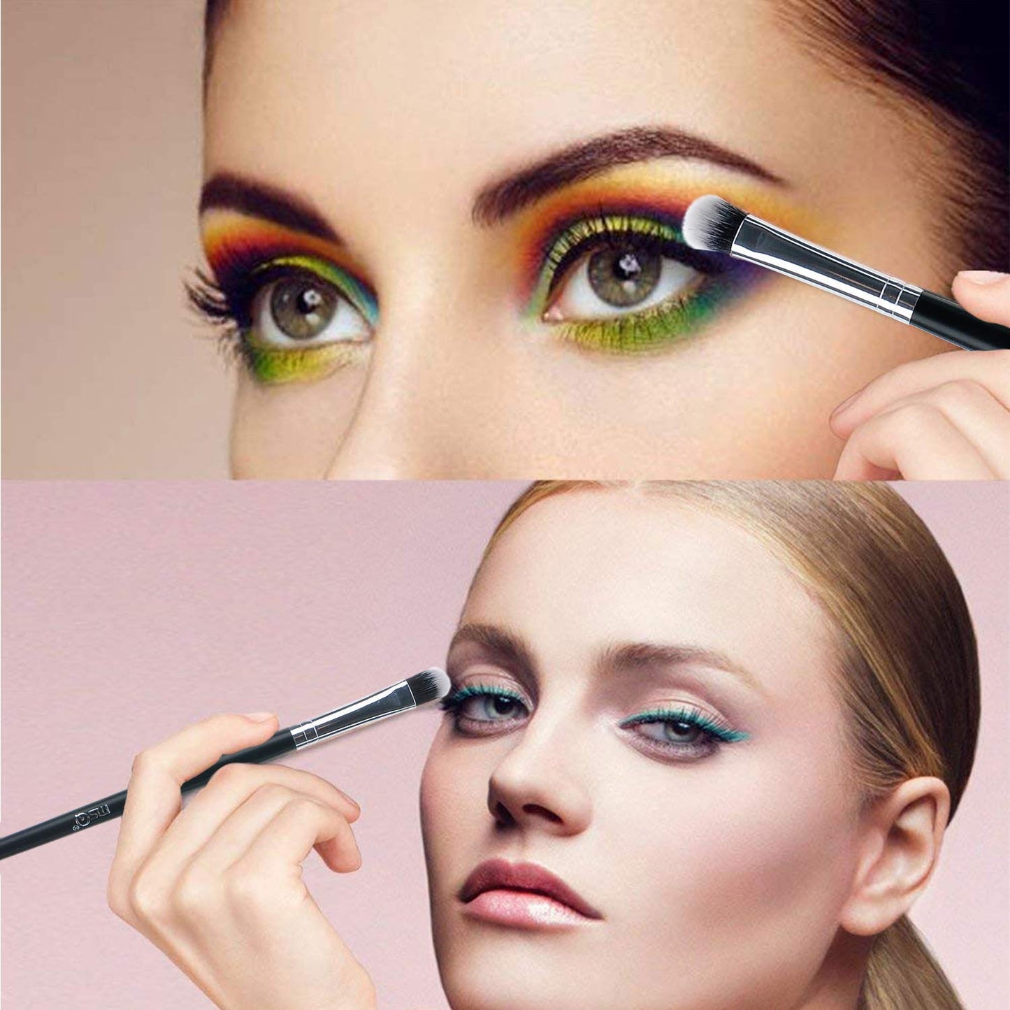 MSQ Eyeshadow Brushes Set 20pcs Makeup Eye Brushes Eyeshadow Blending Brush Eyebrow Eyeliner Lip Brush Beauty Brushes-Black Beauty & Personal Care MSQ