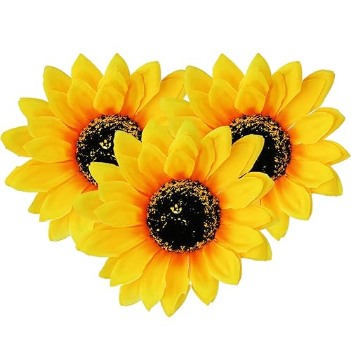 3PCS Women Girls Simulation Yellow Floral Fall Sunflower Hair Clips Alligator Clips Hairpin Hair Clamp Barrettes Headwear Hair Hair Styling Beauty & Personal Care SYBL