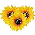 3PCS Women Girls Simulation Yellow Floral Fall Sunflower Hair Clips Alligator Clips Hairpin Hair Clamp Barrettes Headwear Hair Hair Styling Beauty & Personal Care SYBL
