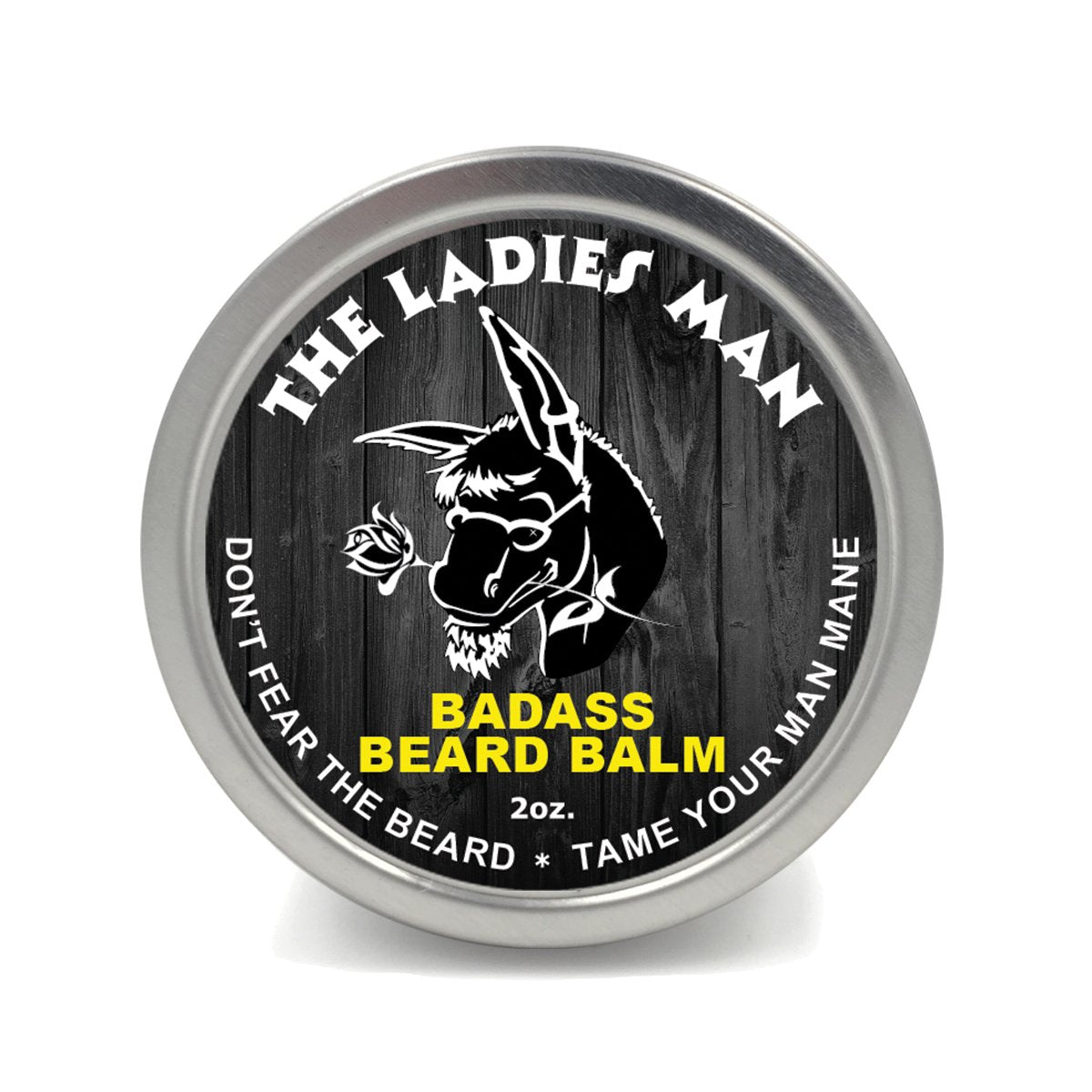 Badass Beard Care Beard Balm for Men - Ladies Man Scent 2 oz - Shea Butter Argan Jojoba Beeswax - Lemon Vanilla Orange - Light Hold Beard Conditioner Beauty and Personal Care Badass Beard Care