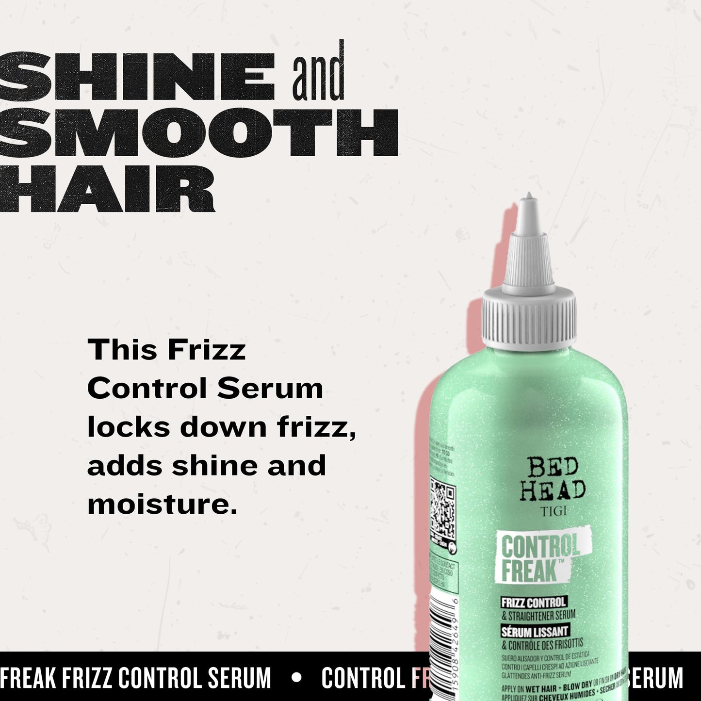 TIGI Bed Head Frizz Control & Straightener Serum, Control Freak 2-Pack - Hair Serum for Soft, Frizz-Free Hair, Pineapple Fragrance, 8.62 Oz Ea Beauty & Personal Care Bed Head