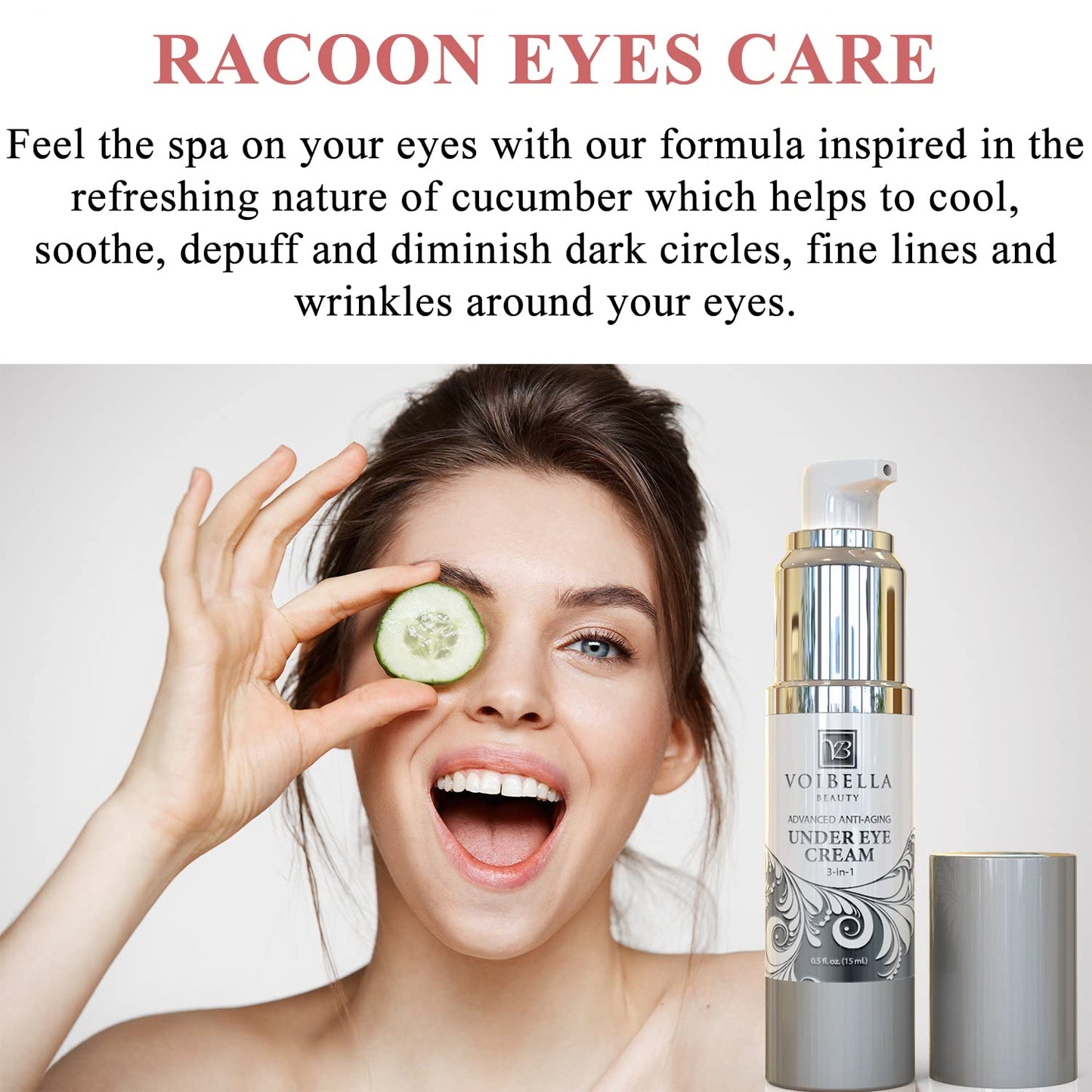 Under Eye Cream with Retinol, Peptides, Hyaluronic Acid & Aloe - Advanced Repair Formula for Puffiness, Bags, Dark Circles & Dry Under Eyes - Best Beauty & Personal Care VOIBELLA BEAUTY