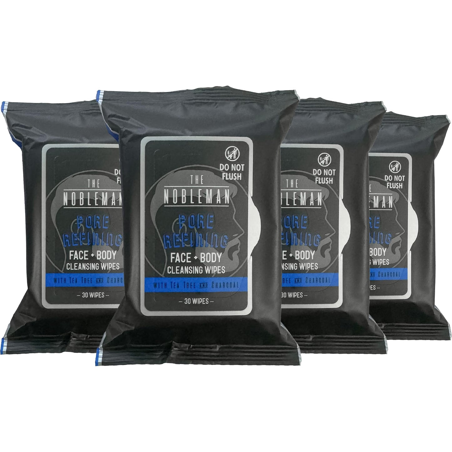 The Nobleman Pore Refining Face + Body Cleansing Wipes, 120 Count, Tea Tree & Charcoal Beauty & Personal Care Global Beauty Care