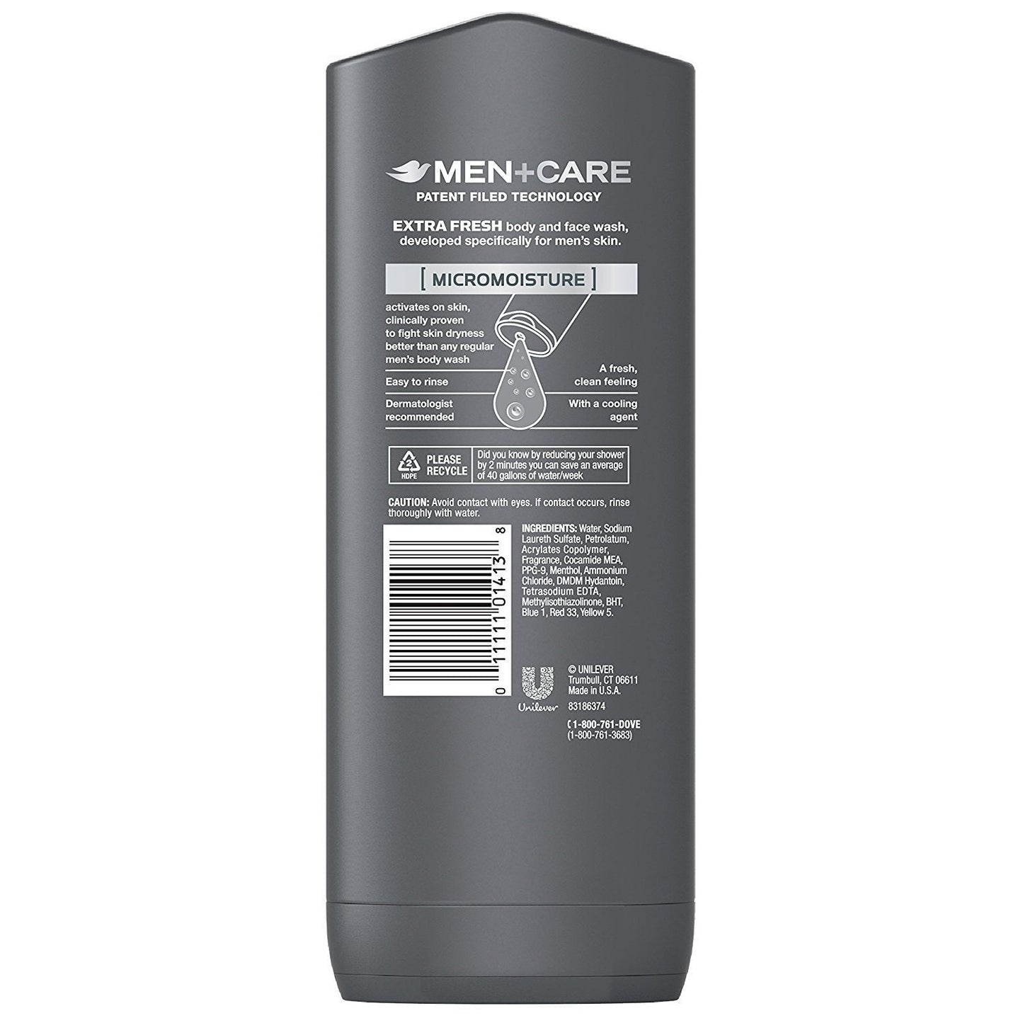 Dove Men+Care Body Wash, Extra Fresh 18 oz, Twin Pack Beauty & Personal Care Dove