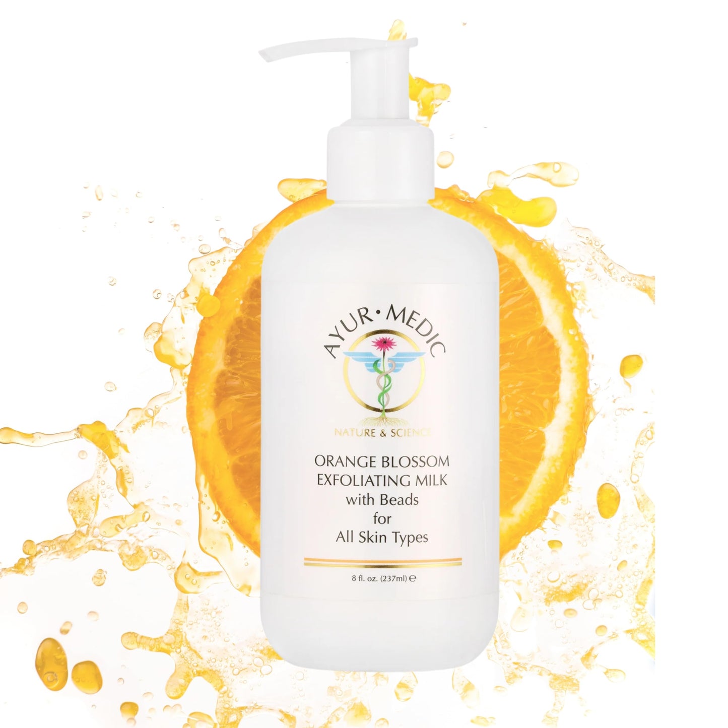 Ayur-Medic Orange Blossom Exfoliating Milk with Beads for All Skin Types Beauty & Personal Care AYUR MEDIC NATURE & SCIENCE