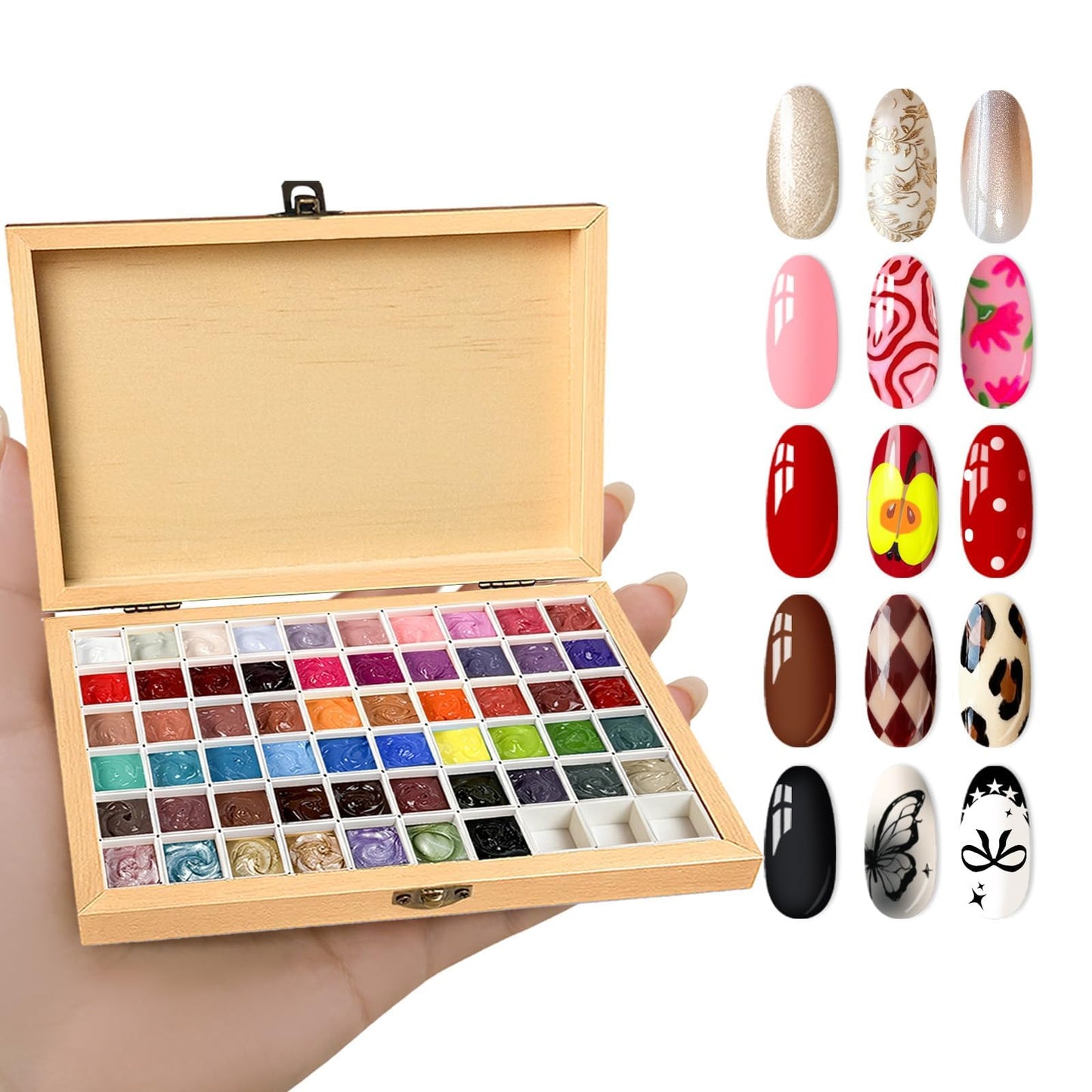 GZIXBDA Patting Gel Polish Palette & Tools Kit | No Wipe Ombre Sponge Nail Paint, Multi-Use Nail Art Gel for Beginner & Professional Nail Tech, Ideal Beauty and Personal Care GZIXBDA Default Title