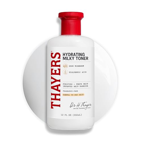 THAYERS Milky Face Toner Skin Care with Snow Mushroom Tremella and Hyaluronic Acid, Natural Gentle Facial Toner, for Dry and Sensitive Skin, 355mL Beauty & Personal Care THAYERS
