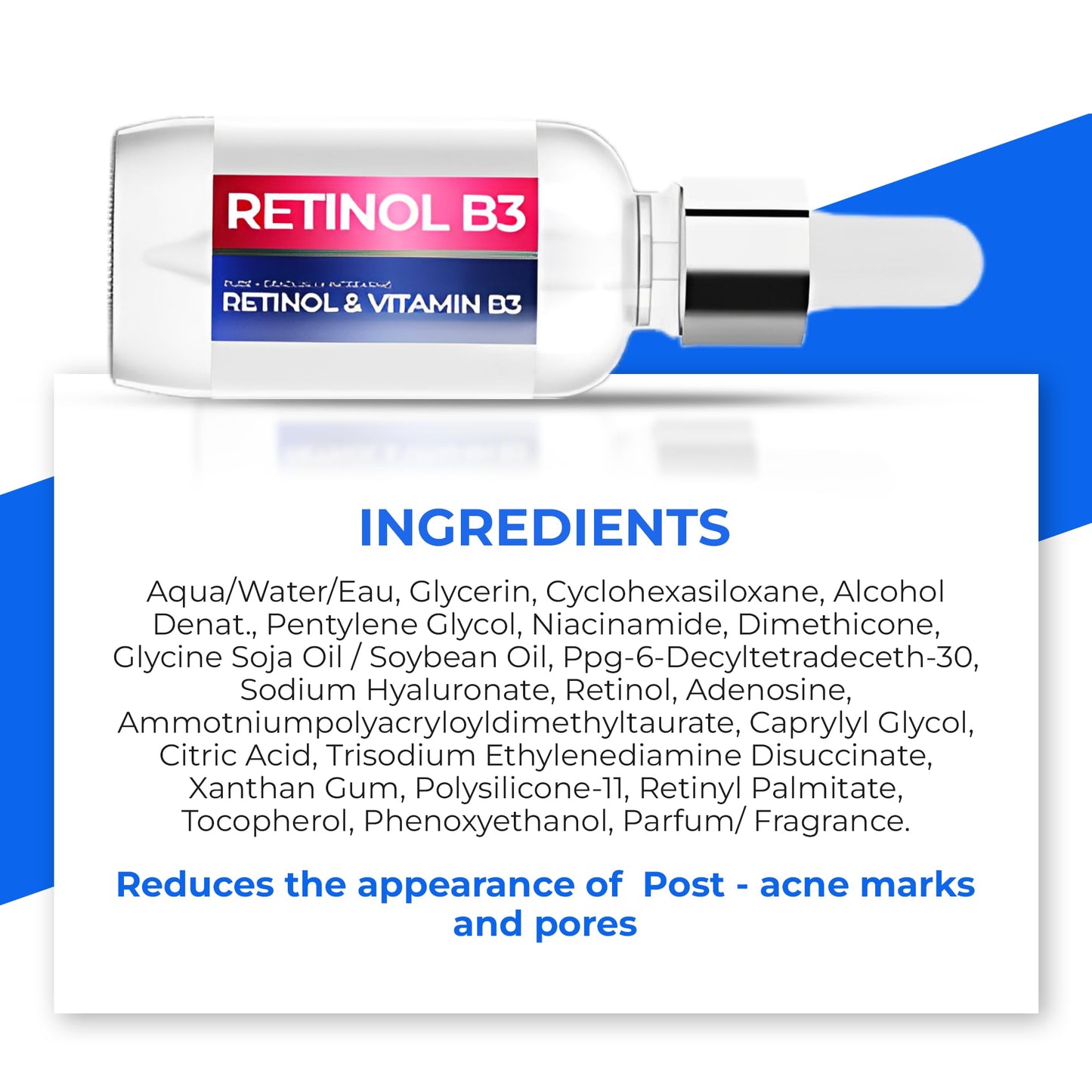 Resurfacing Retinol Serum for Face with Vitamin B3 - Retinol Total Package Serum for Anti Aging, Wrinkles, Fine Lines, Acne Scar and Sun Spots for a Beauty & Personal Care Pharmlitalia