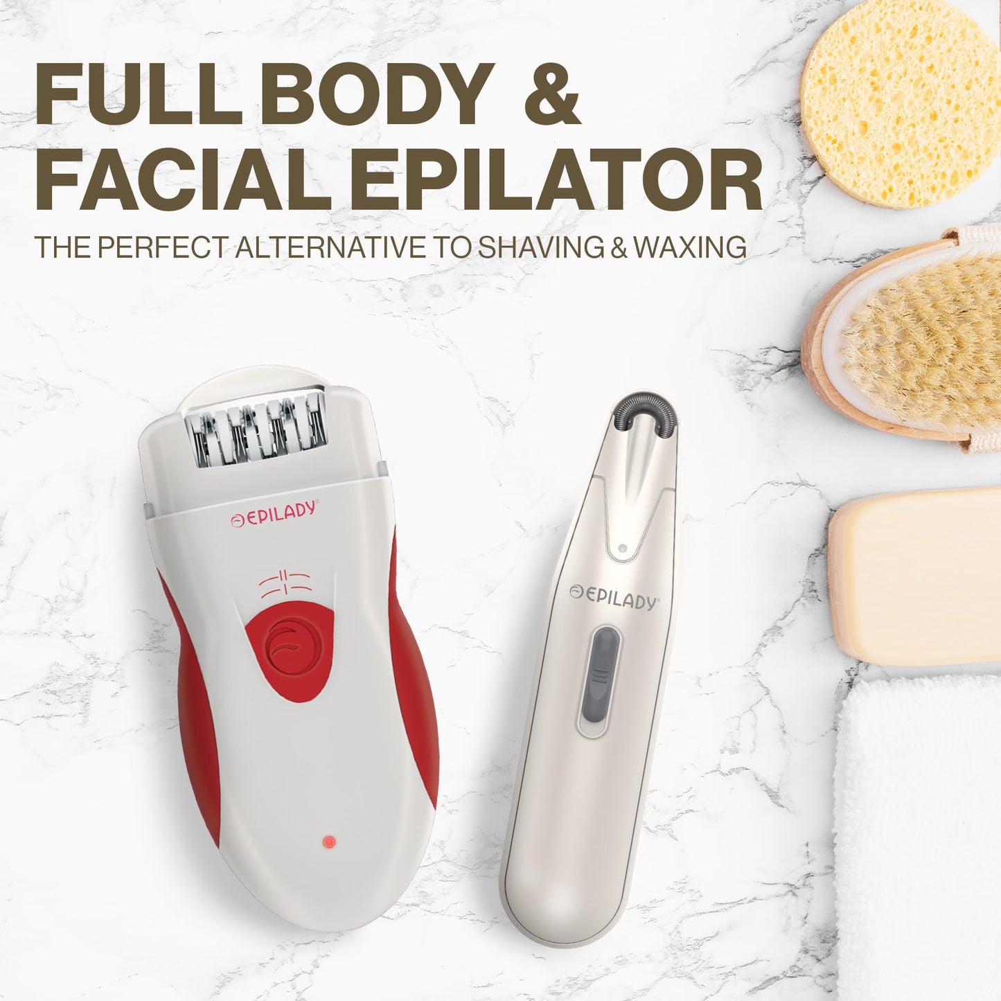 Epilady Legend 4th Generation and Epilady Esthetic Facial Epilator - Bundle Kit Value Pack Beauty and Personal Care Epilady