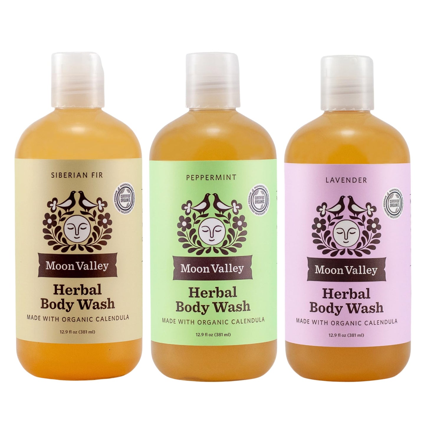 Moon Valley Organics Herbal Body Wash, Lavender, Peppermint, Siberian Fir, All Natural Ingredients, No Parabens, Vegan, Moisturizing Essential Oils Beauty & Personal Care Moon Valley Organics