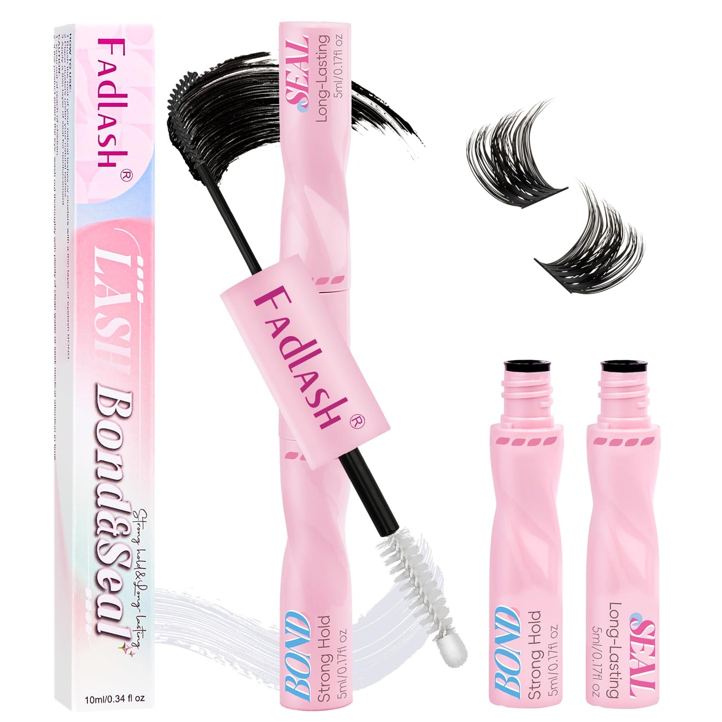 FADLASH Lash Clusters Volume Fluffy Eyelash Clusters 8-16mm DIY Cluster Eyelash Extensions with Soft Thin Band Reusable Individual Lashes for Self Use Beauty and Personal Care FADLASH Default Title
