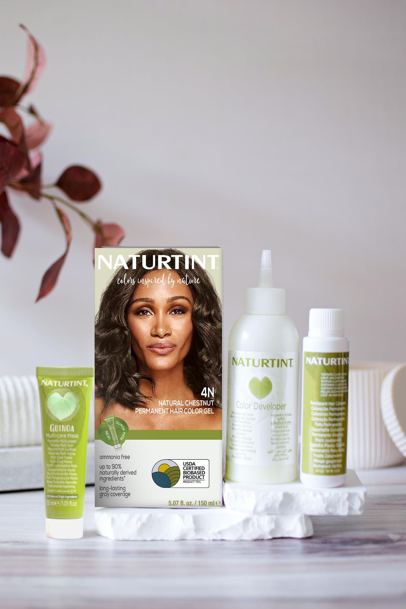 Naturtint 4N Natural Chestnut Permanent Hair Color (Pack of 1), Ammonia Free, Vegan, Cruelty Free, up to 100% Gray Coverage, Long Lasting Results Beauty & Personal Care Naturtint