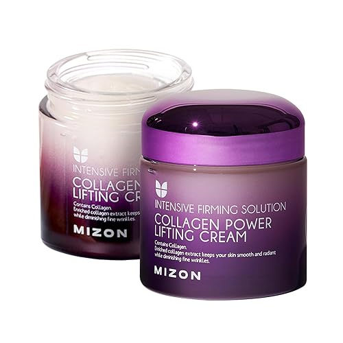 MIZON Marine Collagen Power Lifting Cream Firming Collagen Face Moisturizer with Peptides & Hyaluronic Acid Korean Face Cream for Wrinkles Beauty & Personal Care MIZON