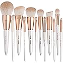 Makeup Brushes Set, EVRCHGIEA 12pcs Premium Eye Shadow, Eyebrows, Eyeliner, Concealer, Lip Liner?Foundation Makeup Brush White Travel Makeup Beauty & Personal Care EVRCHGIEA