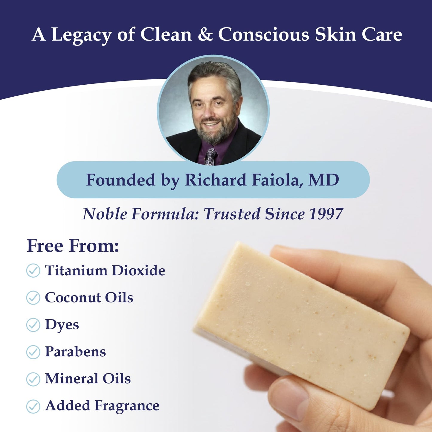 Noble Formula 1% Pyrithione Zinc Soap Bar with Emu Oil - Face, Body and Scalp Gentle Cleanser for Dry, Flaky and Itchy Skin, Sensitive Skin Formula Beauty & Personal Care Noble Formula
