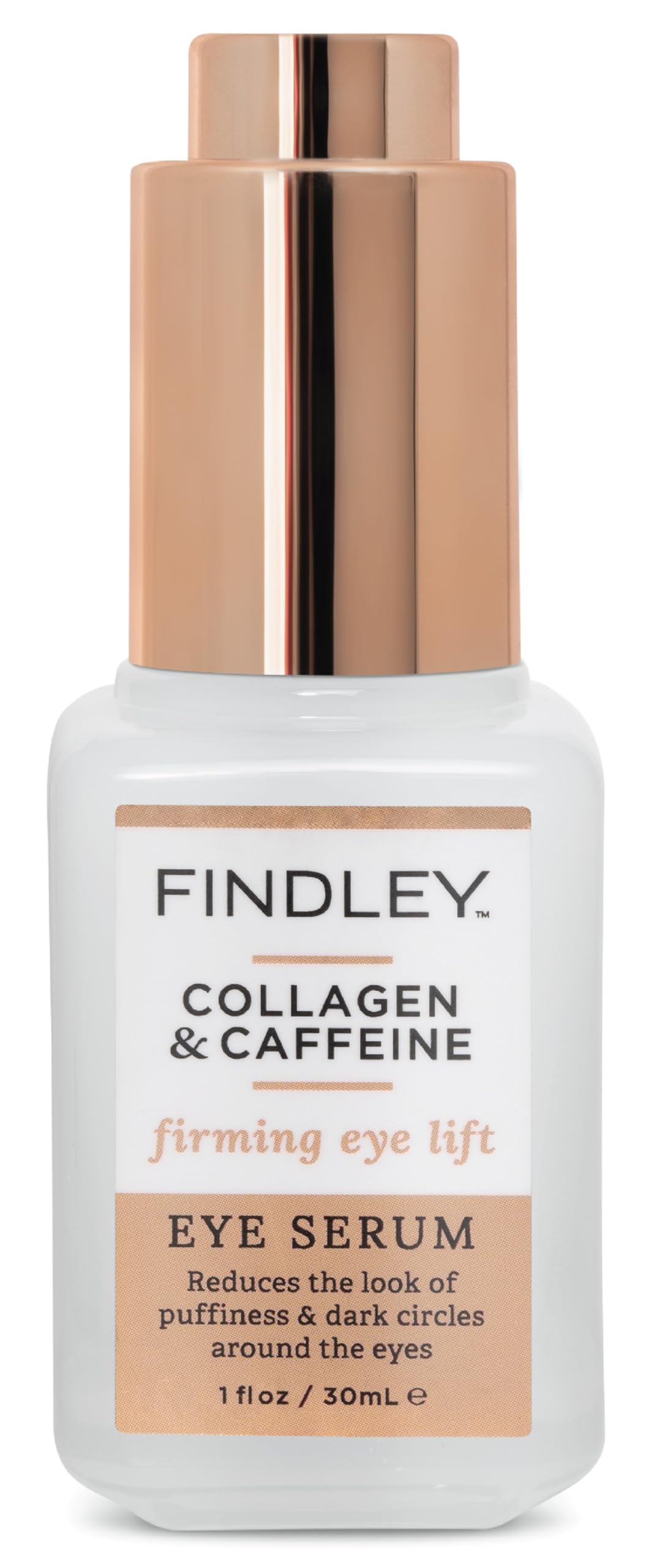 Findley Firming Eye Lift Eye Serum with Collagen and Caffeine - Reduces Puffiness and Dark Circles | Hydrates and Reduces Wrinkles (1 Fl Oz) Beauty & Personal Care Findley