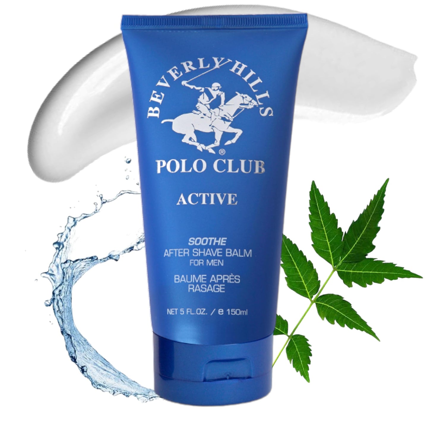 Beverly Hills Polo Club BHPC Active/Sport After Shave Balm for Men - Soothing Post-Shave Comfort with Luxury Lavender & Citrus Scent - 5oz Hydrating Beauty and Personal Care Beverly Hills Polo Club
