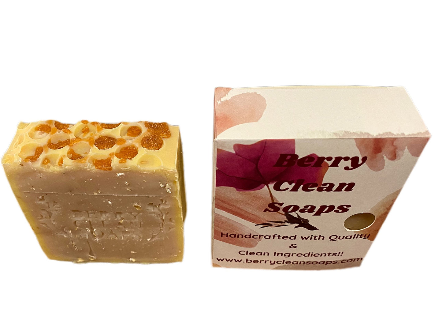 Bar Soap Honeycomb Oatmeal Milk & Honey Beauty & Personal Care Berry Clean Soaps